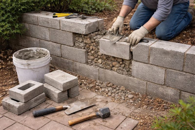 Block Wall Repair in Le Mars, IA