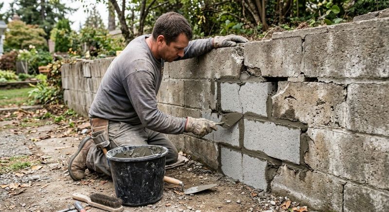 Block Wall Repair in Moville, IA