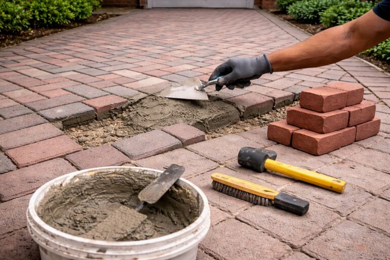 Brick Driveway Repair in Sioux City, IA