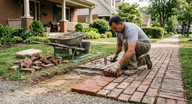 Brick Driveway Repair in Sioux City, IA