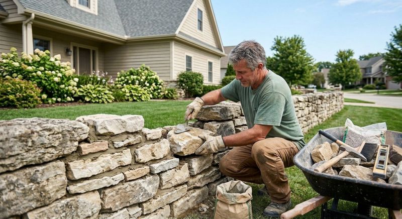 Brick Fence Repair in Sioux City, IA