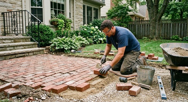 Brick Flatwork Repair in Moville, IA