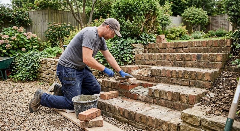 Brick Stairs Repair in Le Mars, IA