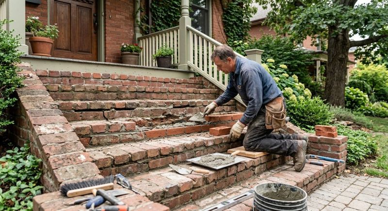 Brick Stairs Repair in Sioux City, IA