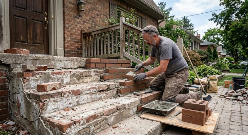 Brick Steps Repair in Sioux City, IA