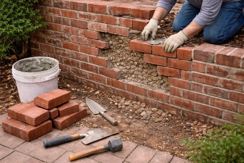 Brick Wall Repair in Kingsley, IA