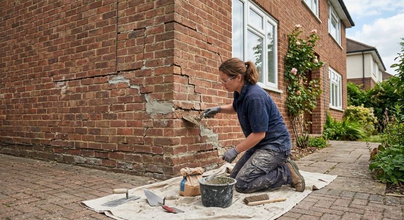 Brick Wall Repair in Moville, IA