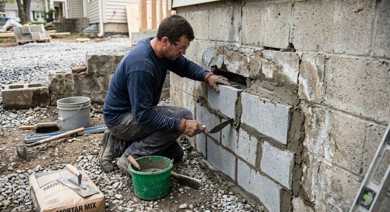 Concrete Block Repair in Moville, IA