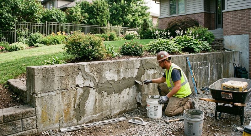 Retaining Wall Repair in North Sioux City, SD