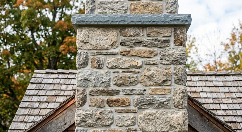 Stone Chimney Installation in Kingsley, IA