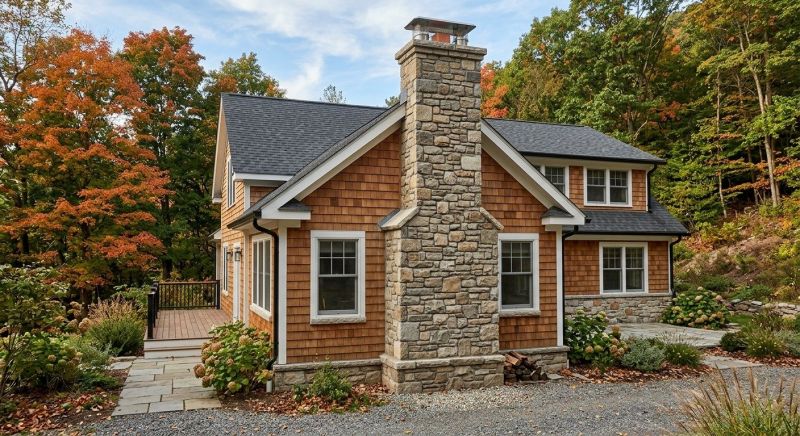 Stone Chimney Installation in North Sioux City, SD