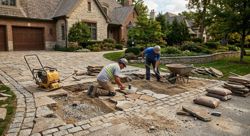 Stone Driveway Repair in Sioux City, IA