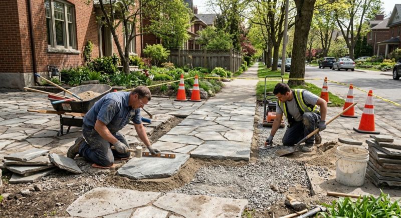 Stone Walkway Repair in Sioux City, IA