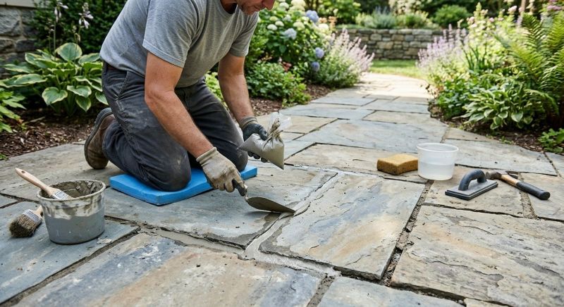 Stone Walkway Repair in Sioux City, IA